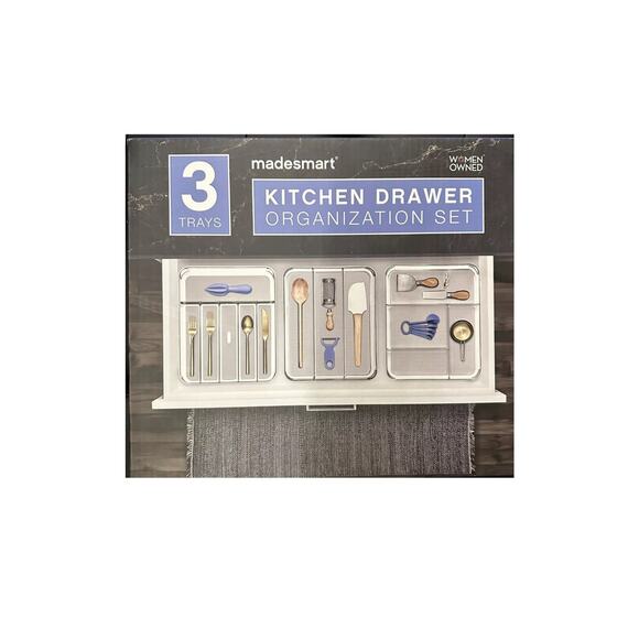 Madesmart Kitchen Drawer Organization Set 3 Trays - Picture 1 of 6